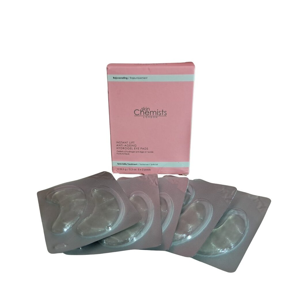 10 Boxes Skin Chemists Instant Lift Anti-aging Hydrogel Eye Pads NIB 100 Pads